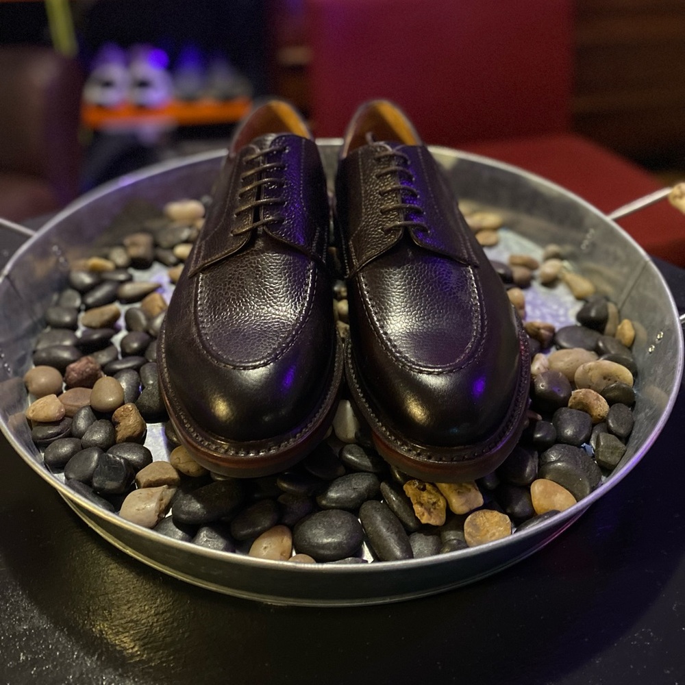 BERWICK DERBY DRESS SHOES || DAINITE SOLE || FULL GRAIN CALF LEATHER 6UK/7US